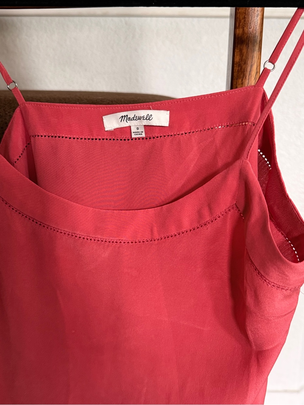 Madewell Red Spaghetti Strap Tank Top